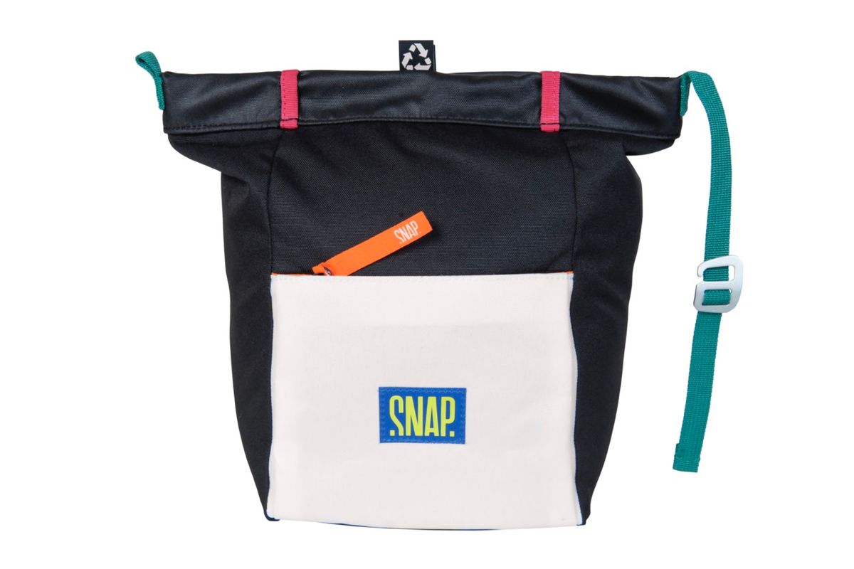 Snap Big Chalk Bag Fleece black & chalk