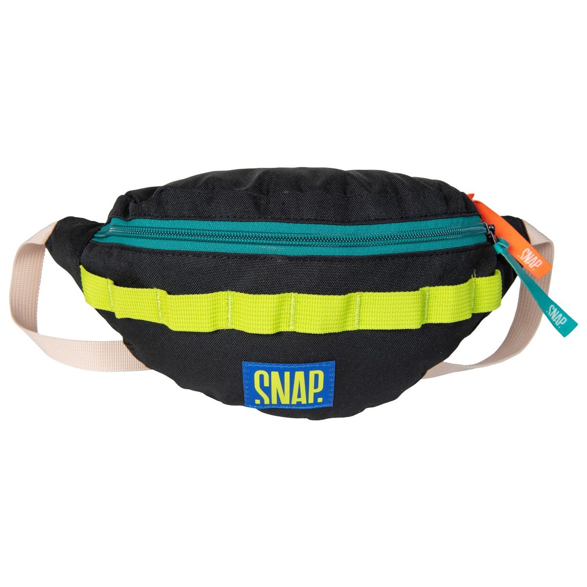 Snap Hip Bag black & lime